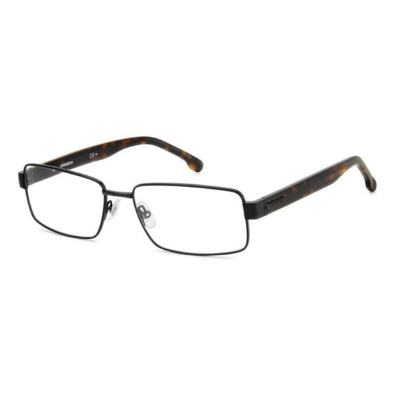 NEW SQUARE CARRERA 8887 0807 00 MEN EYEGLASSES CARRERA BLACK CLEAR EYEWEAR - Picture 1 of 3